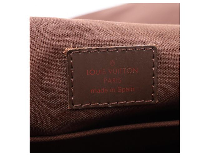 Borsa a tracolla Louis Vuitton Brooklyn GM Damier Ebene Marrone - vista 4