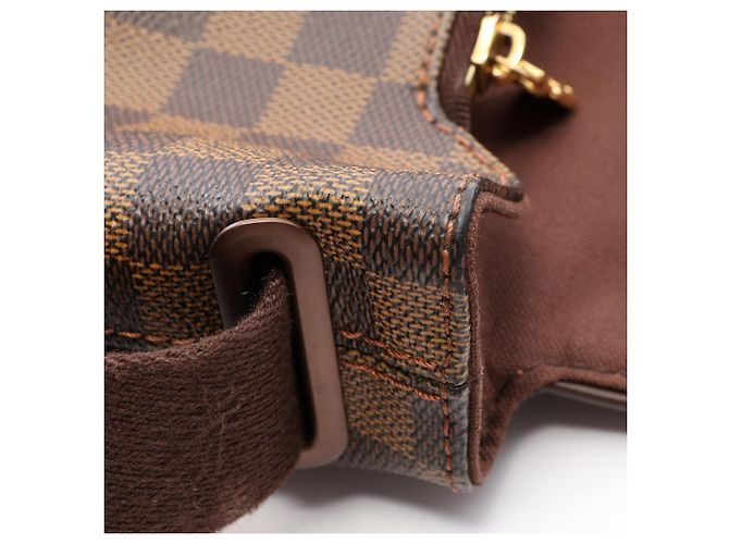 Borsa a tracolla Louis Vuitton Brooklyn GM Damier Ebene Marrone - vista 7