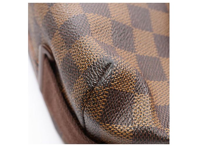 Borsa a tracolla Louis Vuitton Brooklyn GM Damier Ebene Marrone - vista 9