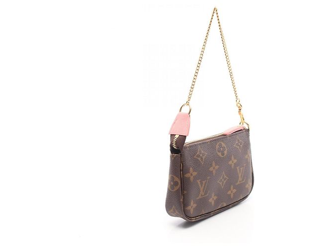 Louis Vuitton Mini Pochette Accessoires Marrone Multicolore Monogramma - vista 2