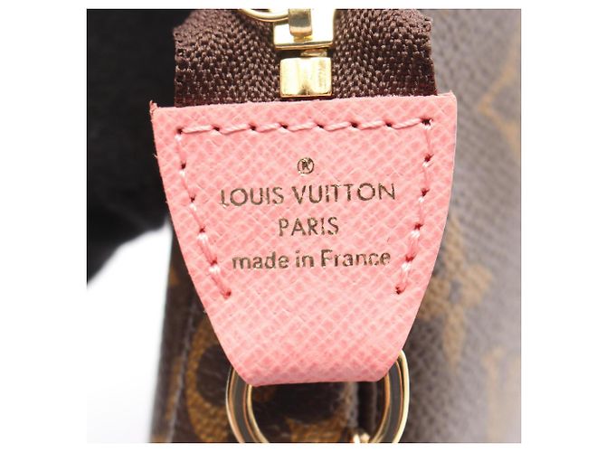 Louis Vuitton Mini Pochette Accessoires Marrone Multicolore Monogramma - vista 4