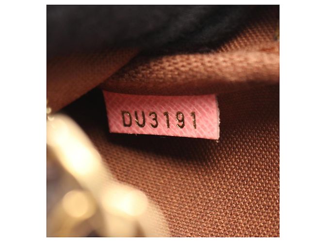 Louis Vuitton Mini Pochette Accessoires Marrone Multicolore Monogramma - vista 5