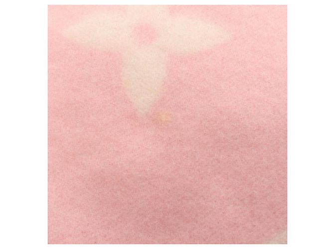 Sciarpa in cashmere Louis Vuitton Reykjavik Gradient Monogram Rosa Beige - vista 5