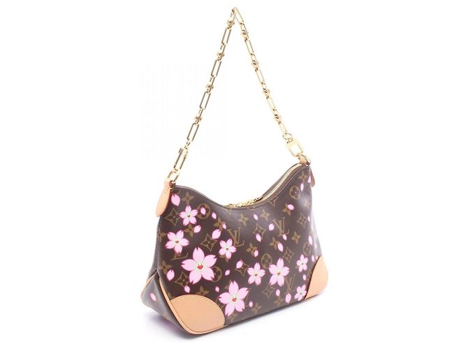Borsa Louis Vuitton x Takashi Murakami Boulogne PM Monogram Sakura Marrone Multicolore Monogramma - vista 2