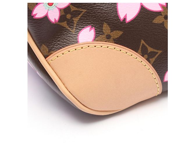 Borsa Louis Vuitton x Takashi Murakami Boulogne PM Monogram Sakura Marrone Multicolore Monogramma - vista 5