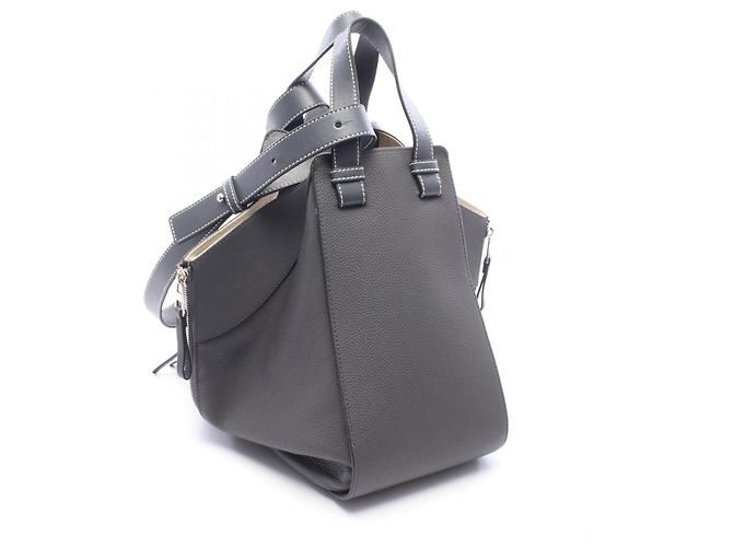 Borsa a mano in pelle 2-Way Loewe Hammock Medium Marrone - vista 2