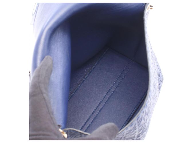 Loewe Avenue Repeat Anagram Schultertasche Marineblau - Ansicht 3
