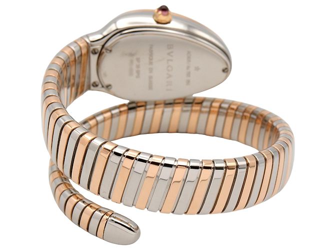Bulgari Relógio Bvlgari Serpenti Tubogas com bisel de diamantes - vista 3