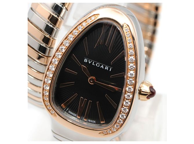 Bulgari Relógio Bvlgari Serpenti Tubogas com bisel de diamantes - vista 4