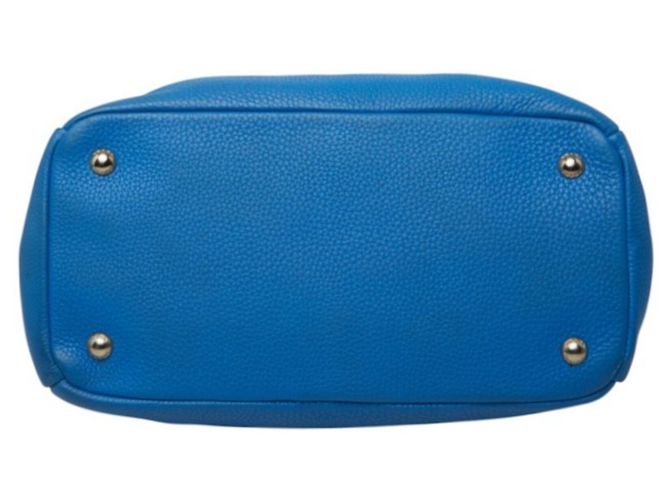 Bolso Tote Prada Vitello Daino de piel azul - vista 3