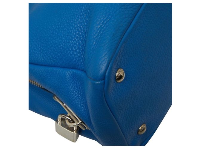 Bolso Tote Prada Vitello Daino de piel azul - vista 5