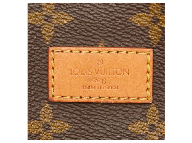 Borsa a tracolla Louis Vuitton Monogram Saumur 35 Marrone - vista 13