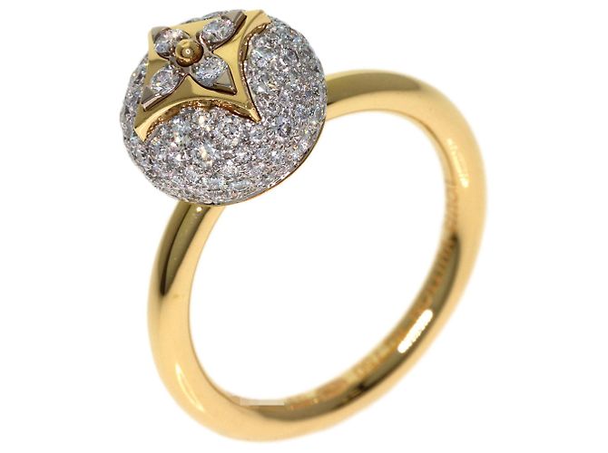 Louis Vuitton Color Blossom Ring mit Diamant-Pavé Gelb - Ansicht 2