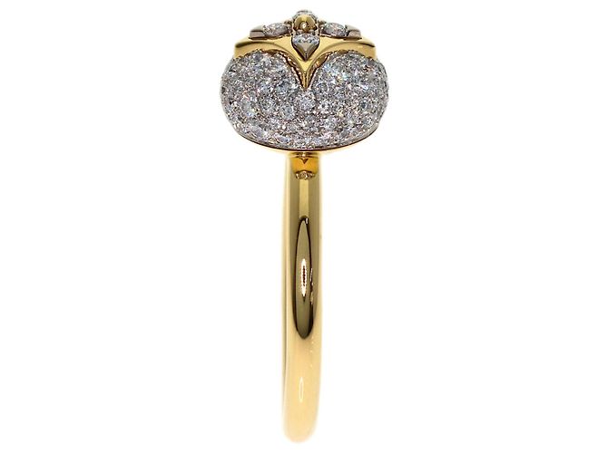 Louis Vuitton Color Blossom Ring mit Diamant-Pavé Gelb - Ansicht 3