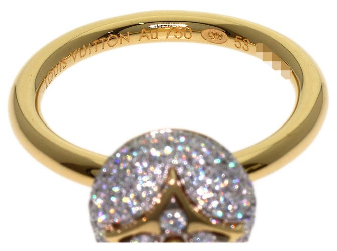 Louis Vuitton Color Blossom Ring mit Diamant-Pavé Gelb - Ansicht 5