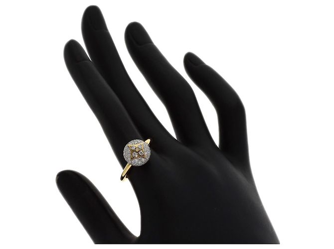 Louis Vuitton Color Blossom Ring mit Diamant-Pavé Gelb - Ansicht 6