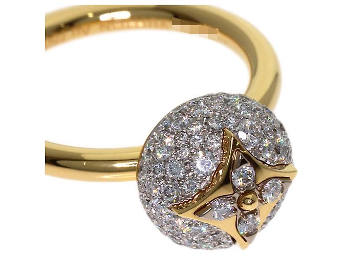 Louis Vuitton Color Blossom Ring mit Diamant-Pavé Gelb - Ansicht 8