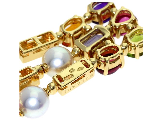 Bulgari Collana BVLGARI Allegra in pietre multicolore, perle e diamanti Giallo - vista 3