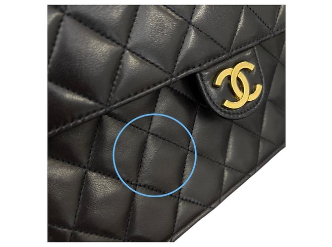 Chanel Matelassé Lambskin Shoulder Bag Black - view 13