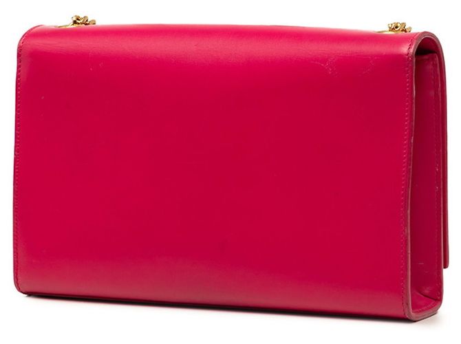 Autre Marque Borsa a tracolla con catena Saint Laurent YSL Logo Kate Rosa - vista 2