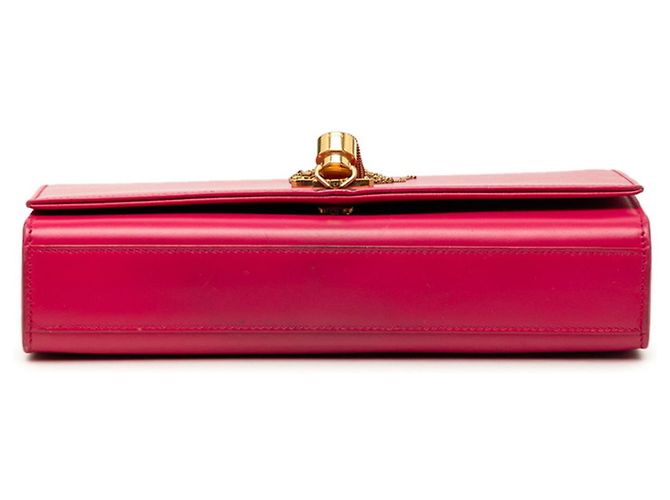 Autre Marque Borsa a tracolla con catena Saint Laurent YSL Logo Kate Rosa - vista 3