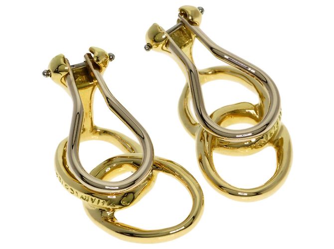Autre Marque Pendientes Double Loop de Tiffany & Co. en oro amarillo de 18K - vista 2