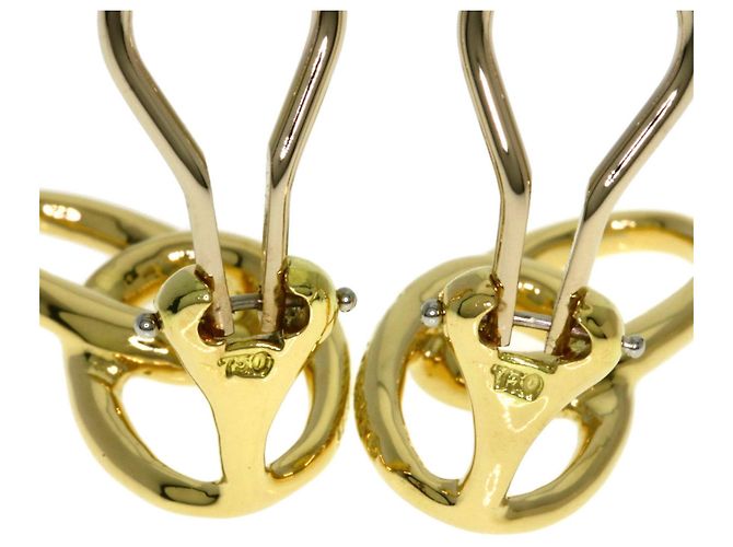 Autre Marque Pendientes Double Loop de Tiffany & Co. en oro amarillo de 18K - vista 4