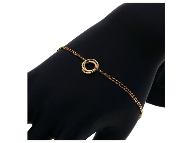 Bracciale Cartier Trinity con ciondolo in oro 18K - vista 5