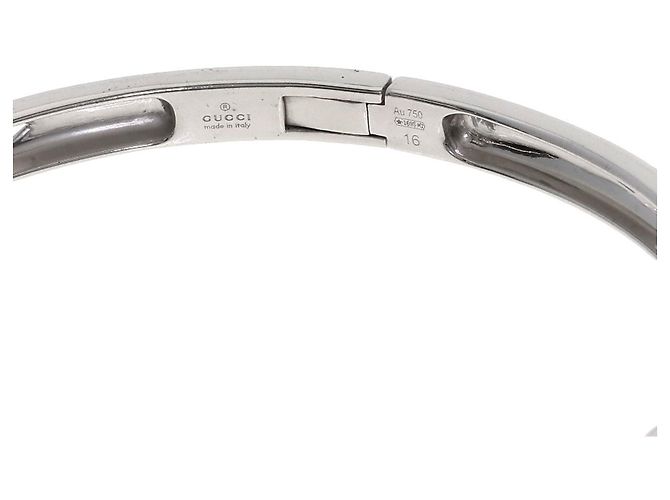 Bracciale con charm Gucci in oro bianco 18K - vista 5