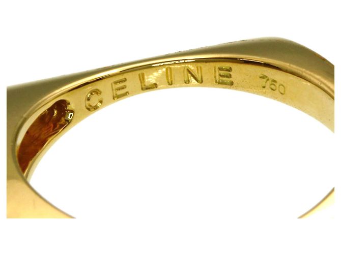 Diamond Céline Celine quadratischer Diamantring aus 18K Gelbgold - Ansicht 5