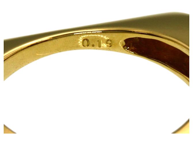 Diamond Céline Celine quadratischer Diamantring aus 18K Gelbgold - Ansicht 6