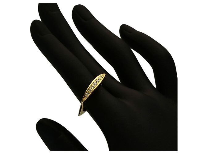 Diamond Céline Celine quadratischer Diamantring aus 18K Gelbgold - Ansicht 7