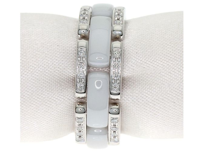 Chanel Ultra Diamond Ring aus weißer Keramik #53 - Ansicht 3