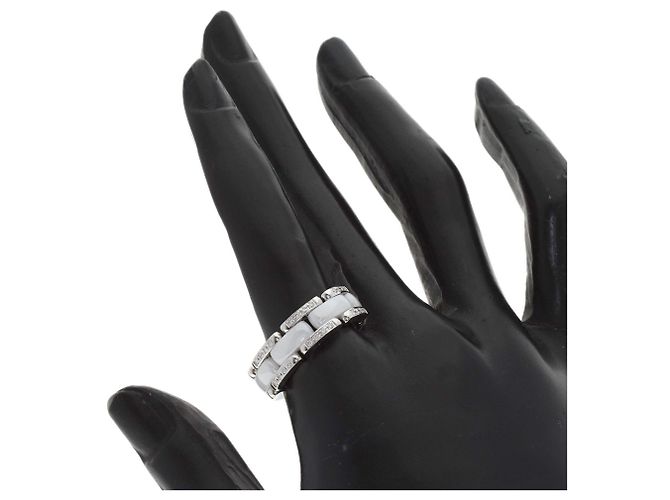 Chanel Ultra Diamond Ring aus weißer Keramik #53 - Ansicht 7