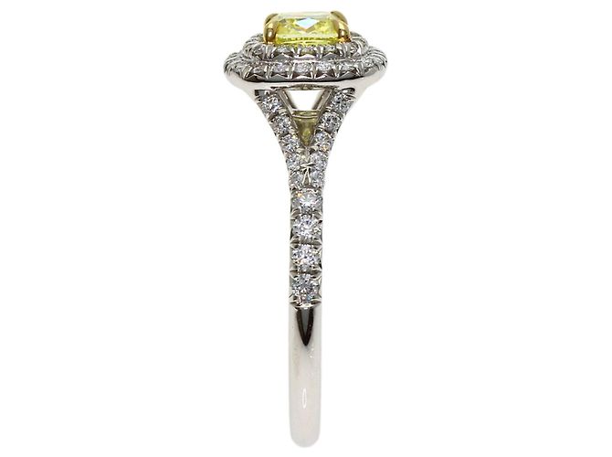 Autre Marque Anello Tiffany & Co. Soleste con diamante Fancy Vivid Yellow - vista 3