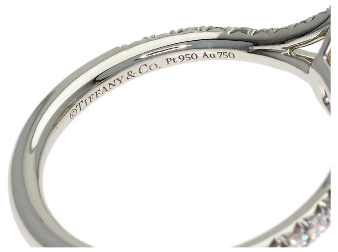 Autre Marque Anello Tiffany & Co. Soleste con diamante Fancy Vivid Yellow - vista 6