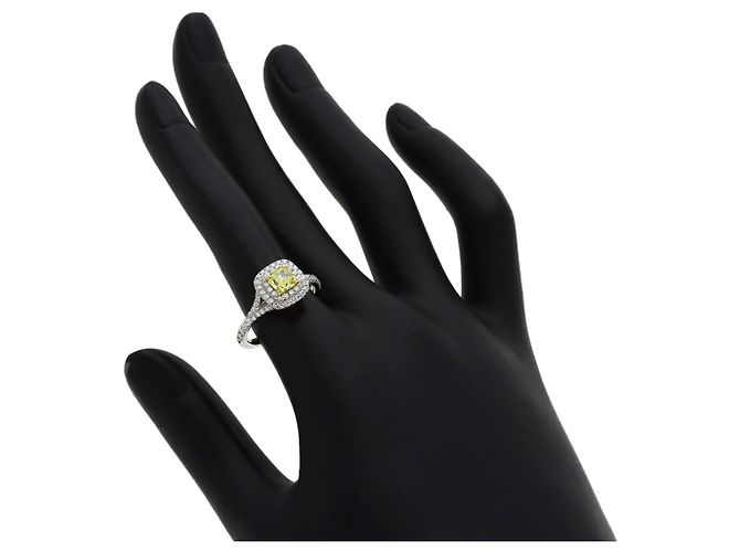 Autre Marque Anello Tiffany & Co. Soleste con diamante Fancy Vivid Yellow - vista 7
