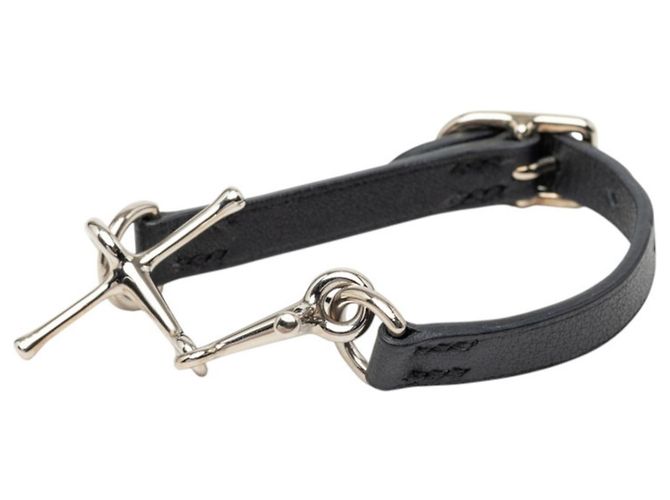 Hermès Hermes Mall Armband mit Anhängern Schwarz Silber - Ansicht 2