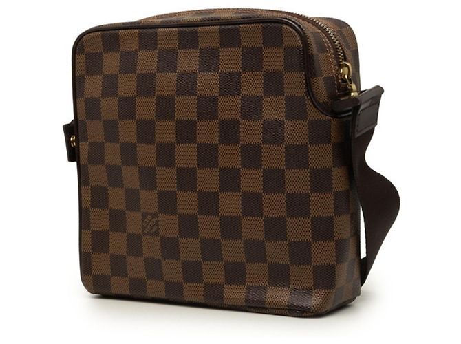 Borsa a tracolla Louis Vuitton Damier Olaf PM Marrone - vista 2