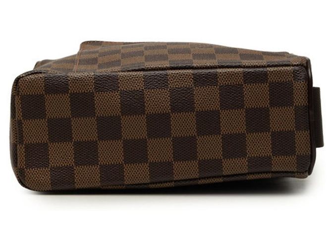 Borsa a tracolla Louis Vuitton Damier Olaf PM Marrone - vista 3