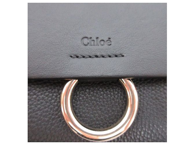 Mini borsa a tracolla Chloé Faye in pelle Nero - vista 10