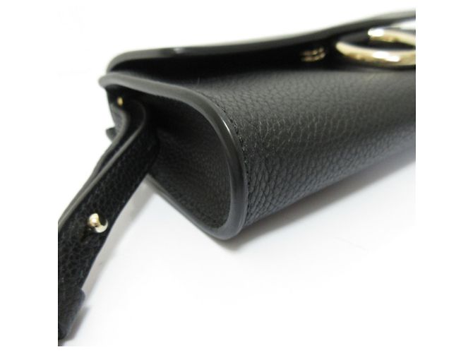Mini borsa a tracolla Chloé Faye in pelle Nero - vista 5