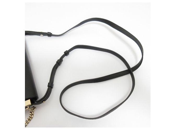 Mini borsa a tracolla Chloé Faye in pelle Nero - vista 8