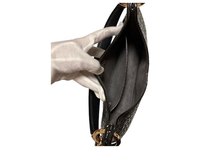 Borsa hobo in pelle Jimmy Choo Varenne Nero - vista 6