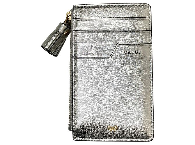Tarjetero Anya Hindmarch Silver Plata - vista 3