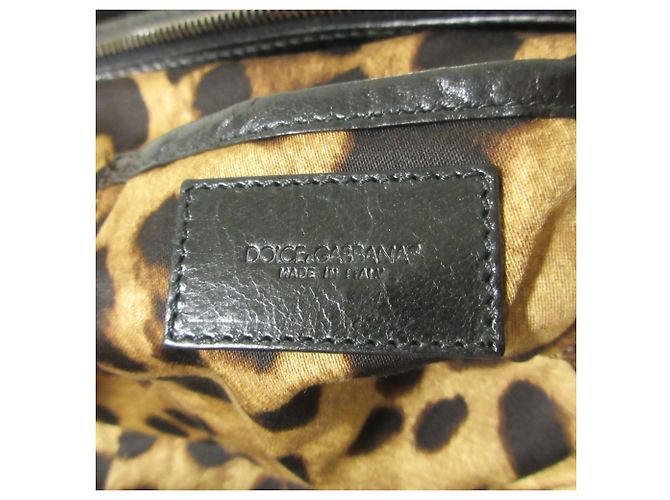 Borsa in pelle arricciata Dolce & Gabbana Miss Romantique Nero - vista 4