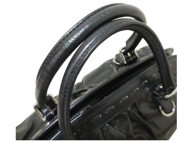 Borsa in pelle arricciata Dolce & Gabbana Miss Romantique Nero - vista 8