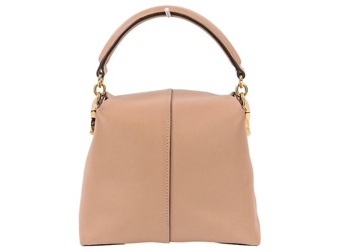Borsa a mano in pelle 2-Way TOD'S Micro T-Case T-Timeless Nero Beige - vista 2