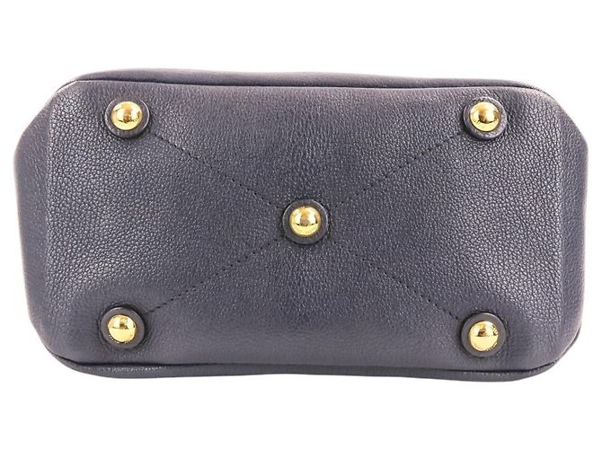 Borsa Tote 2-Way Miu Miu MIU Madras in pelle x denim Blu navy - vista 6
