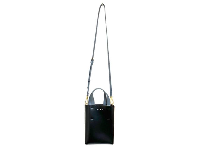 Borsa a spalla 2-Way Marni Museo con stampa girasole Nero - vista 3